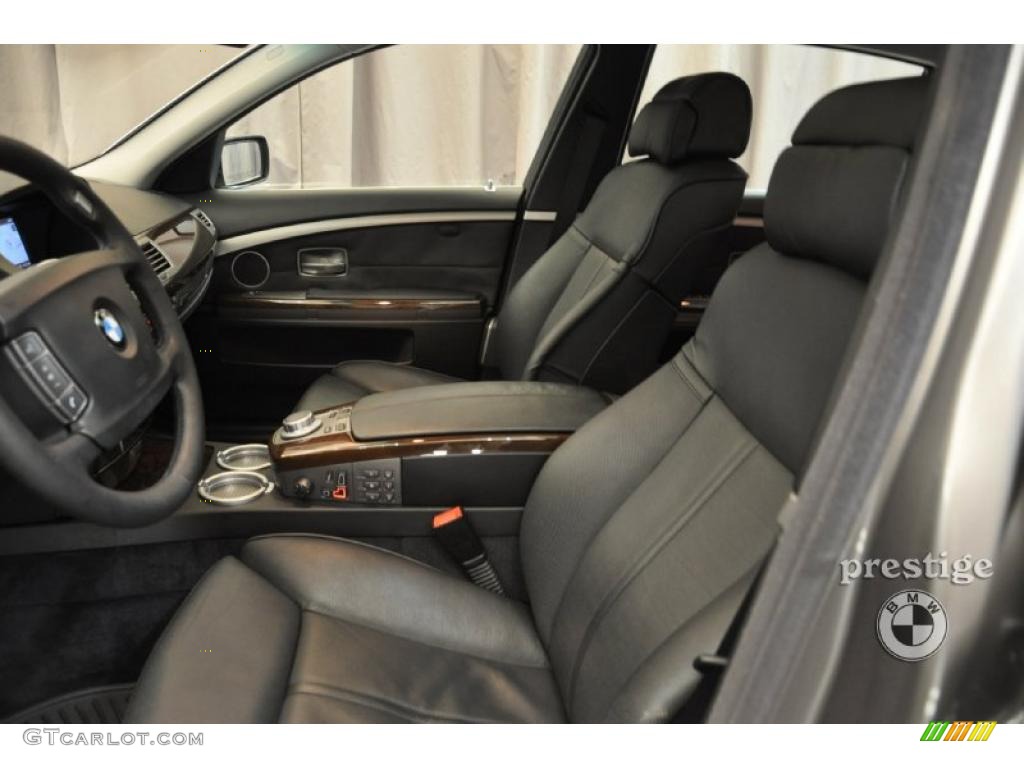 2008 7 Series 750Li Sedan - Sterling Grey Metallic / Black photo #12