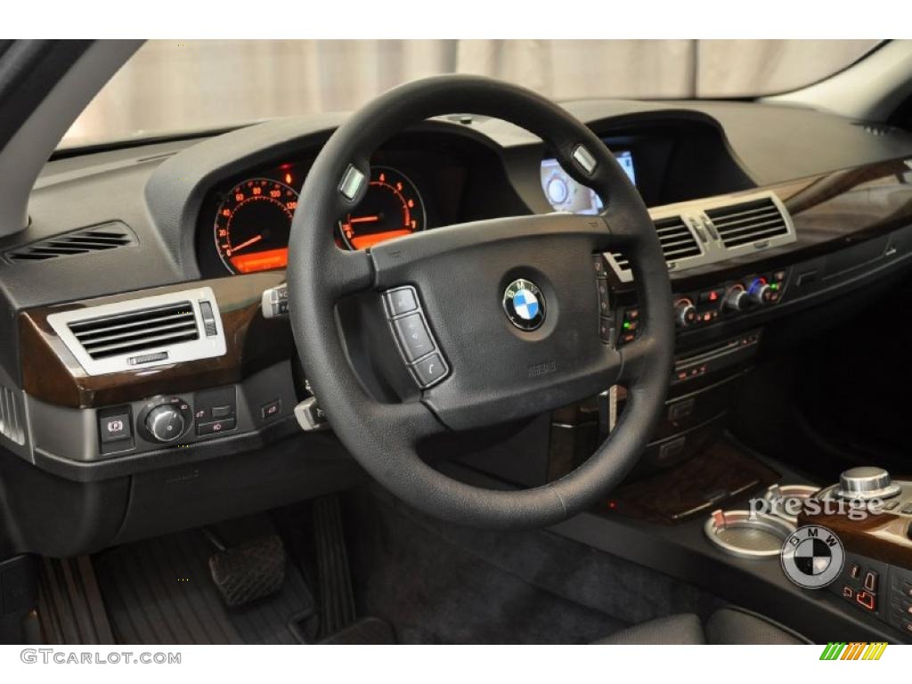 2008 7 Series 750Li Sedan - Sterling Grey Metallic / Black photo #14