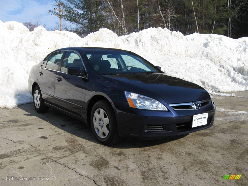 2007 Accord LX Sedan - Royal Blue Pearl / Ivory photo #1