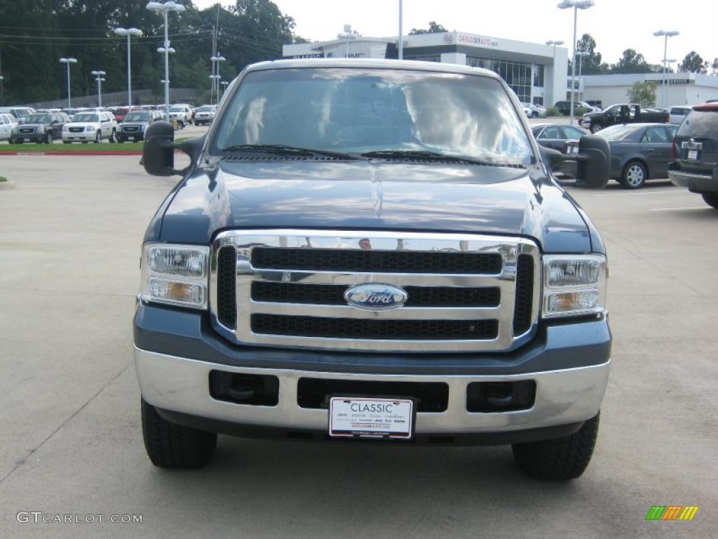 2005 F350 Super Duty FX4 SuperCab 4x4 - Medium Wedgewood Blue Metallic / Medium Flint photo #8