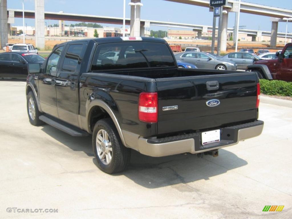 2005 F150 Lariat SuperCrew - Black / Tan photo #3