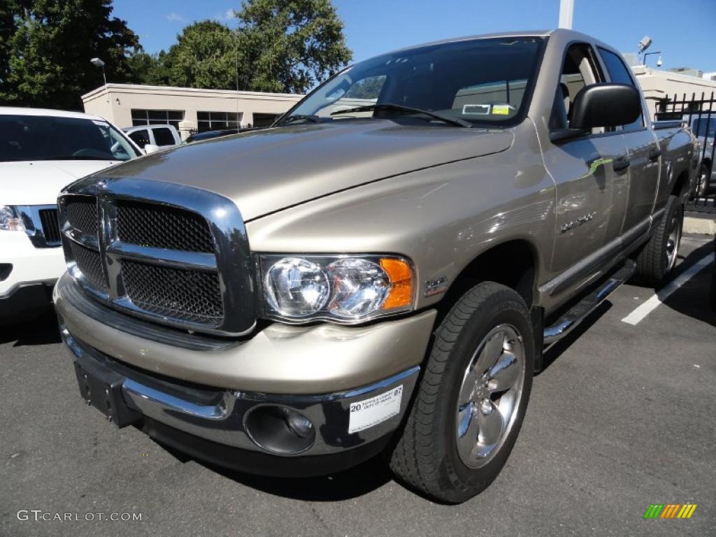 2005 Ram 1500 SLT Quad Cab 4x4 - Light Almond Pearl / Taupe photo #1