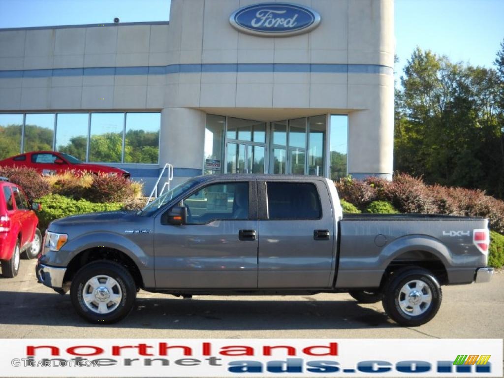 2010 F150 XLT SuperCrew 4x4 - Sterling Grey Metallic / Medium Stone photo #1