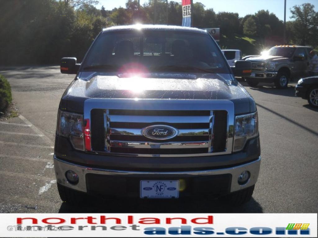 2010 F150 XLT SuperCrew 4x4 - Sterling Grey Metallic / Medium Stone photo #3