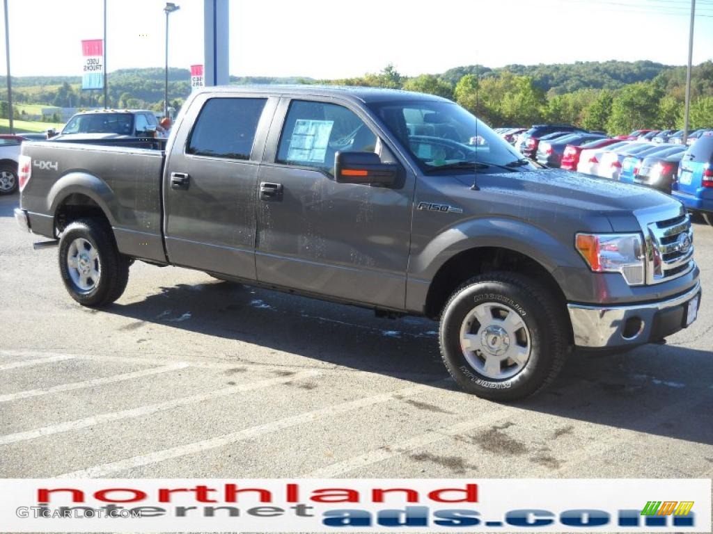 2010 F150 XLT SuperCrew 4x4 - Sterling Grey Metallic / Medium Stone photo #4