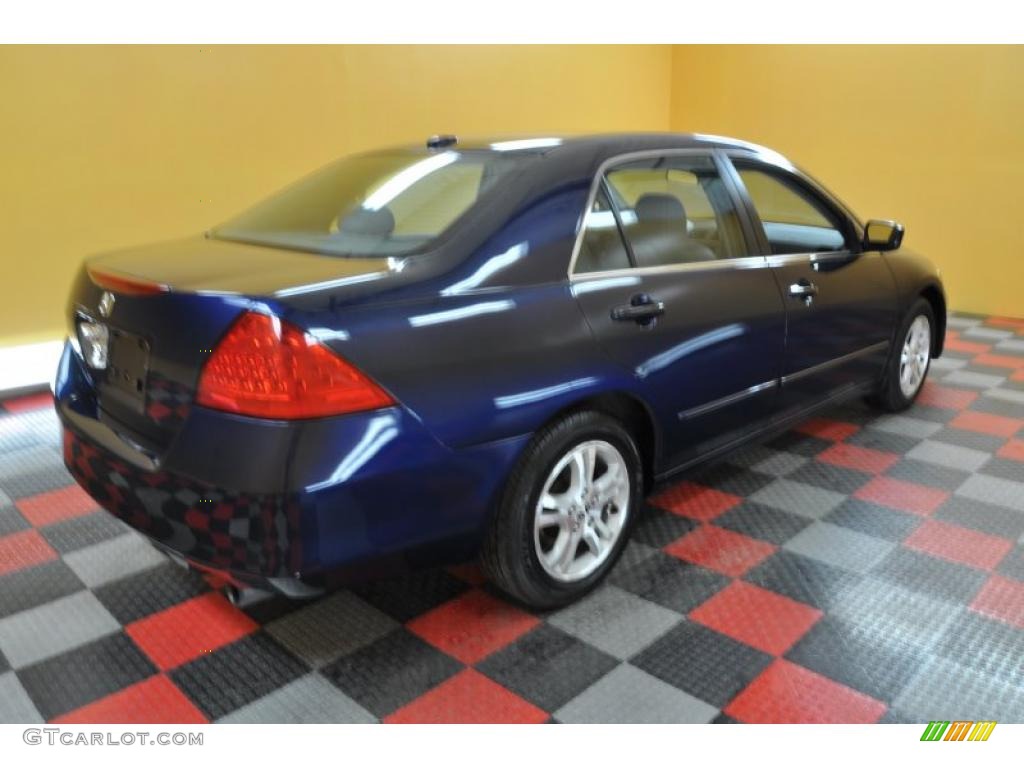2006 Accord EX-L Sedan - Royal Blue Pearl / Gray photo #6