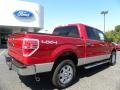 2010 Red Candy Metallic Ford F150 XLT SuperCrew 4x4  photo #3