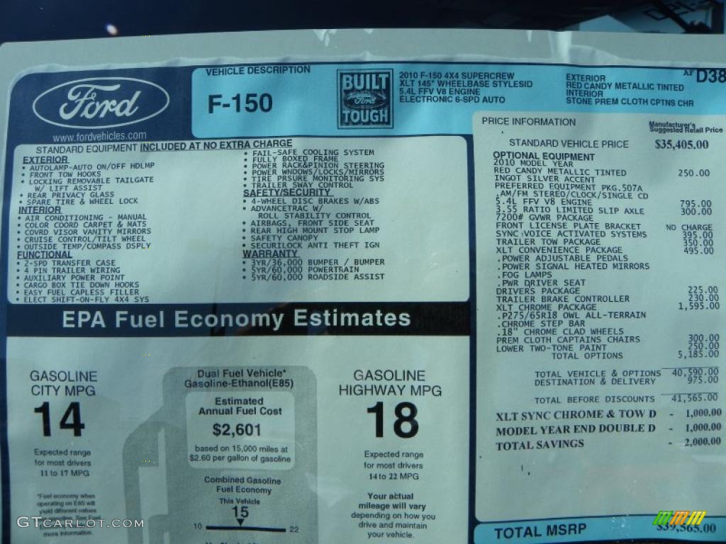 2010 F150 XLT SuperCrew 4x4 - Red Candy Metallic / Medium Stone photo #8