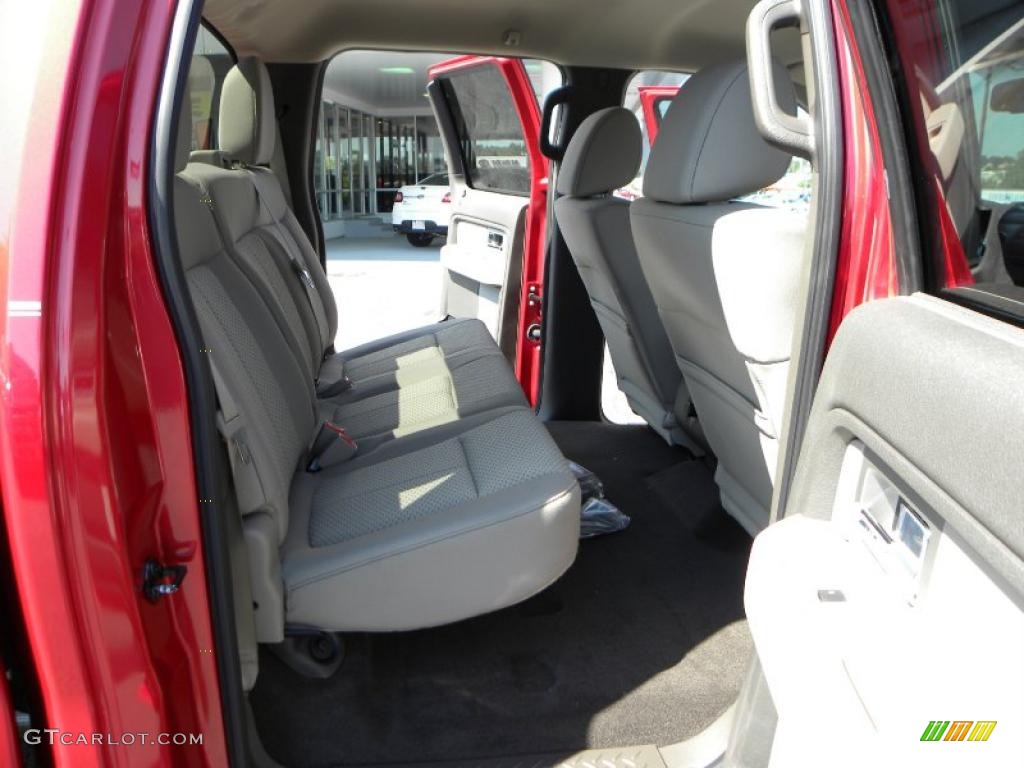 2010 F150 XLT SuperCrew 4x4 - Red Candy Metallic / Medium Stone photo #11