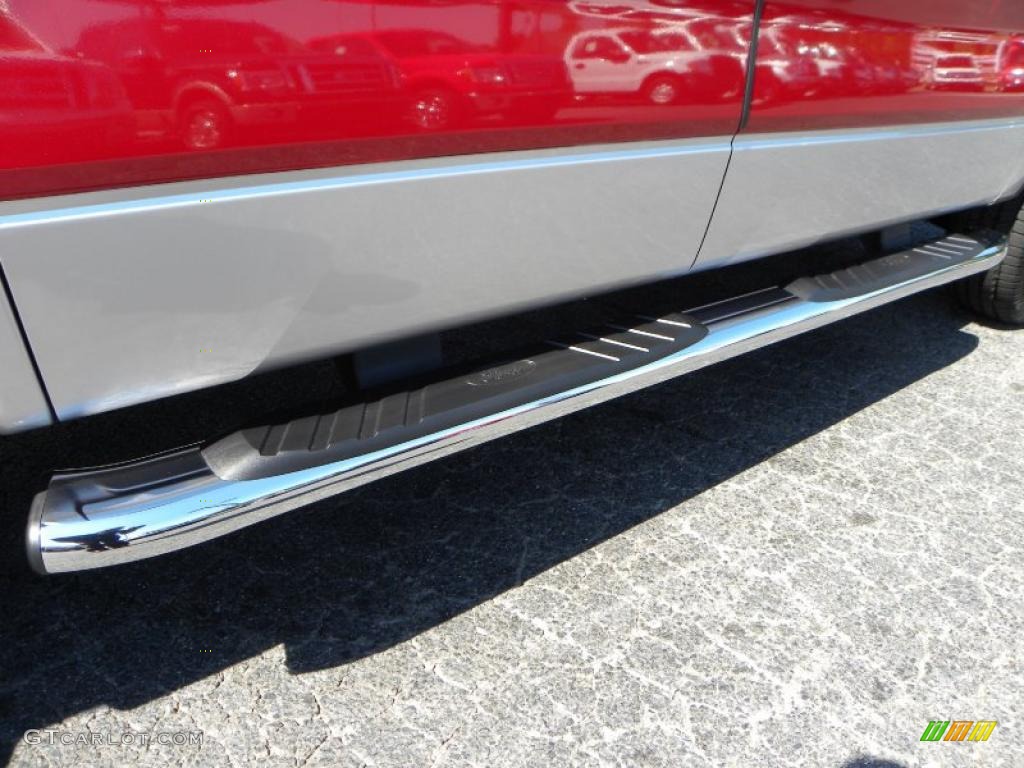 2010 F150 XLT SuperCrew 4x4 - Red Candy Metallic / Medium Stone photo #13