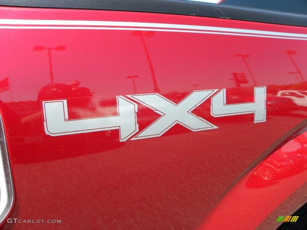 2010 F150 XLT SuperCrew 4x4 - Red Candy Metallic / Medium Stone photo #15
