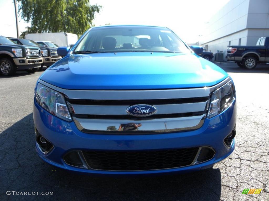 2011 Fusion Sport - Blue Flame Metallic / Sport Black/Charcoal Black photo #7