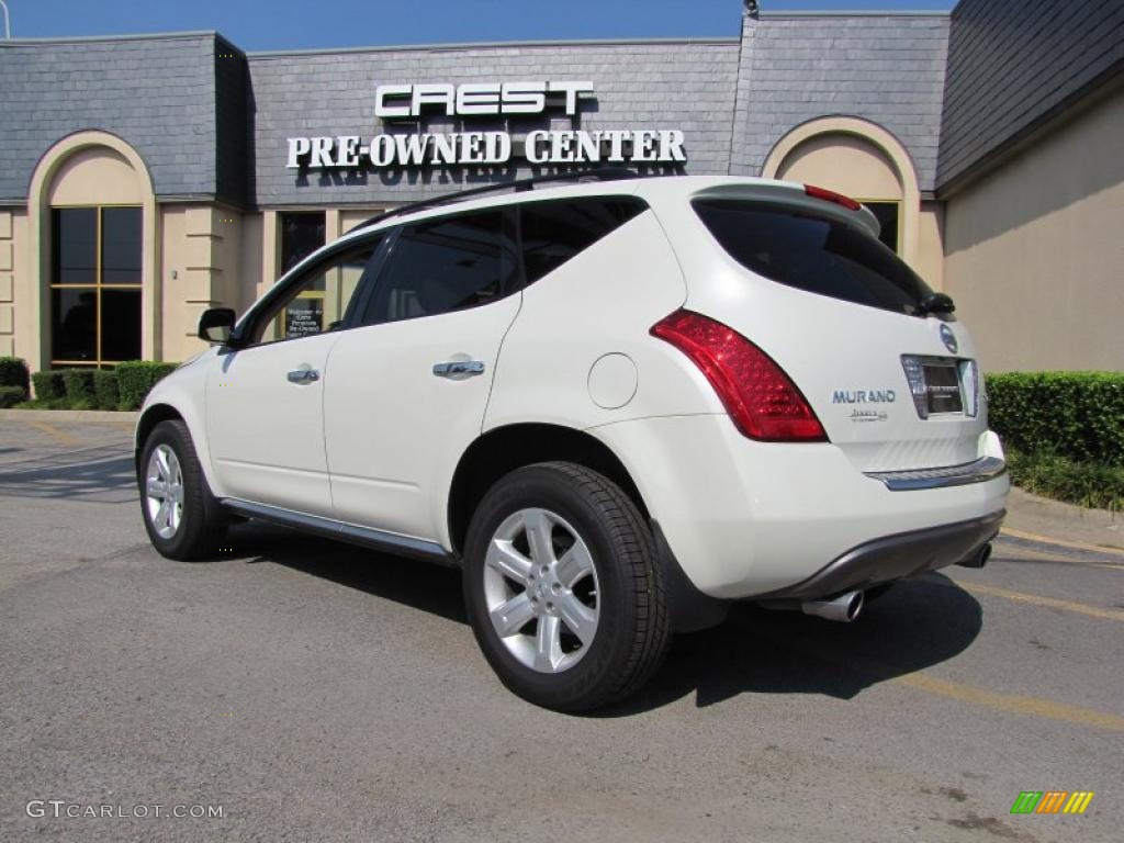 2007 Murano SL AWD - Glacier Pearl White / Cafe Latte photo #5