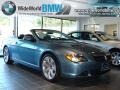 2007 Atlantic Blue Metallic BMW 6 Series 650i Convertible  photo #3