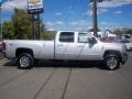 2011 Sheer Silver Metallic Chevrolet Silverado 3500HD LTZ Crew Cab 4x4  photo #4