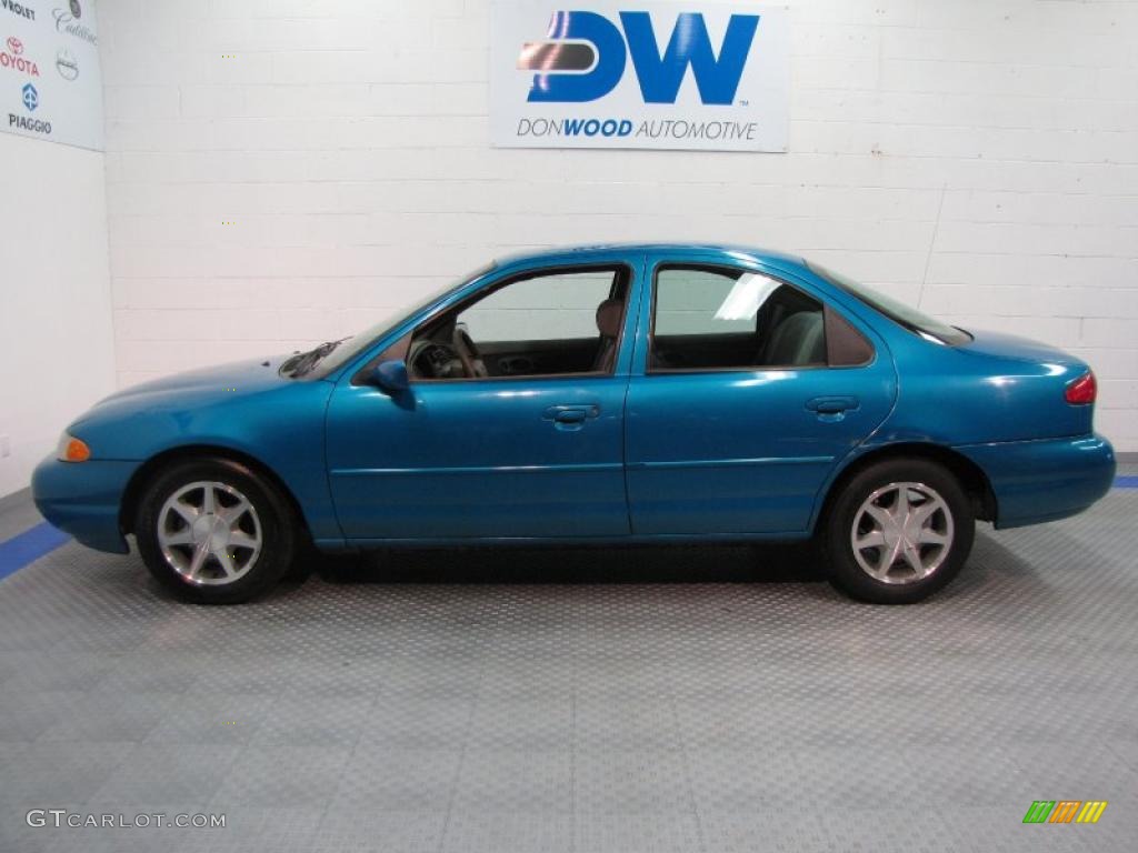 1996 Contour GL - Bright Blue Metallic / Beige photo #5