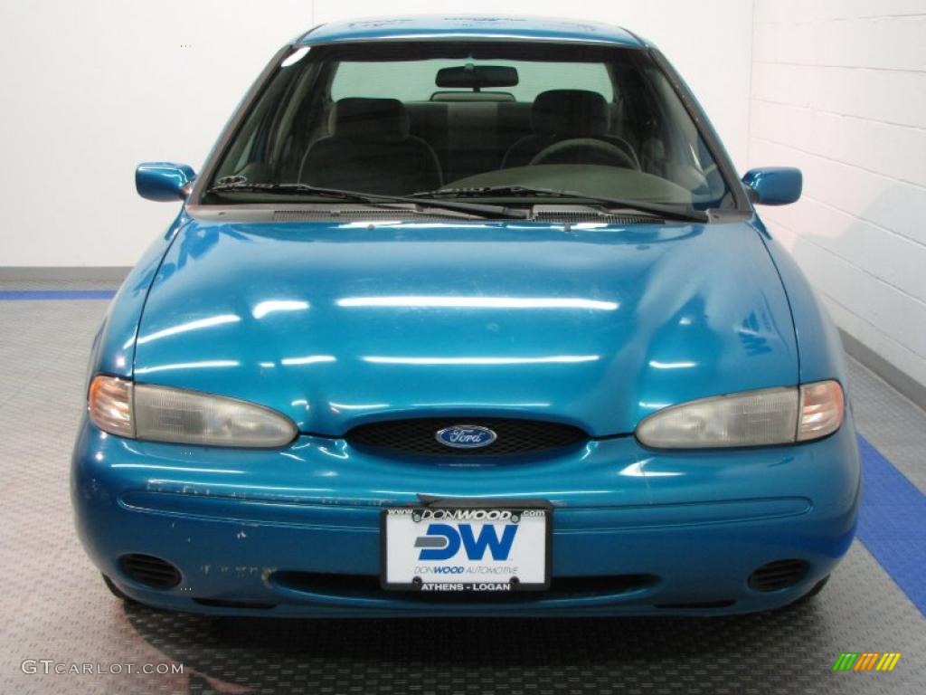1996 Contour GL - Bright Blue Metallic / Beige photo #7