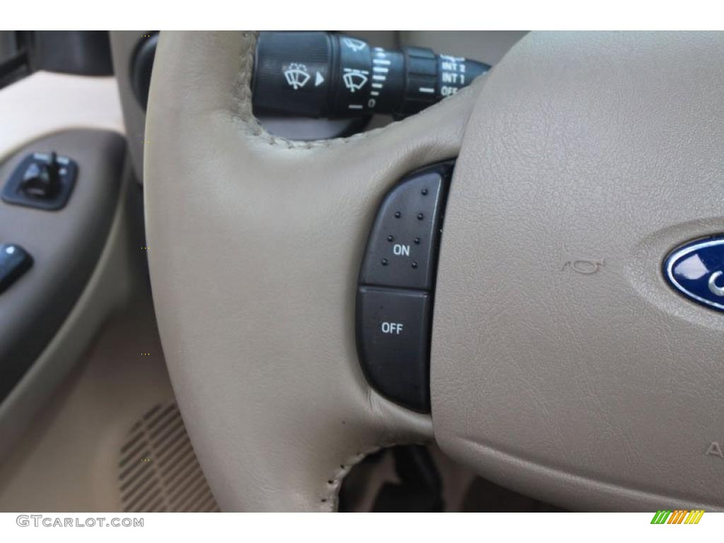 2003 Ford Excursion Eddie Bauer Medium Parchment Steering Wheel Photo #36809793