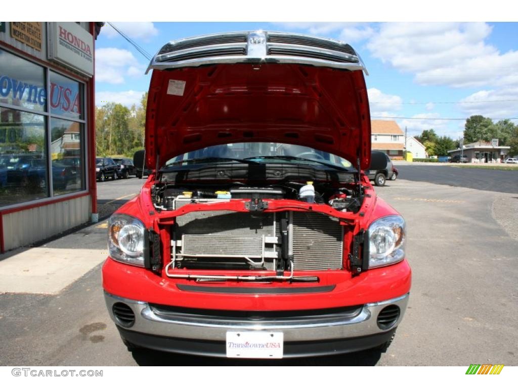 2007 Ram 1500 SLT Quad Cab 4x4 - Flame Red / Medium Slate Gray photo #7