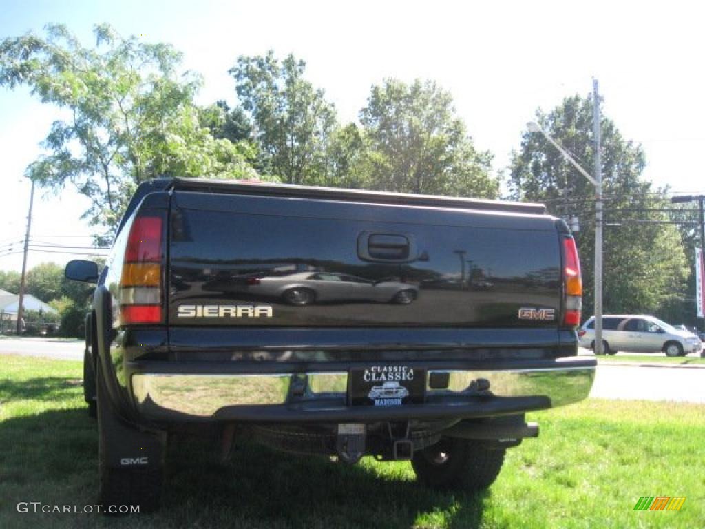 2006 Sierra 1500 SLT Extended Cab 4x4 - Onyx Black / Pewter photo #5