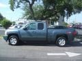 2011 Blue Granite Metallic Chevrolet Silverado 1500 LT Extended Cab 4x4  photo #3