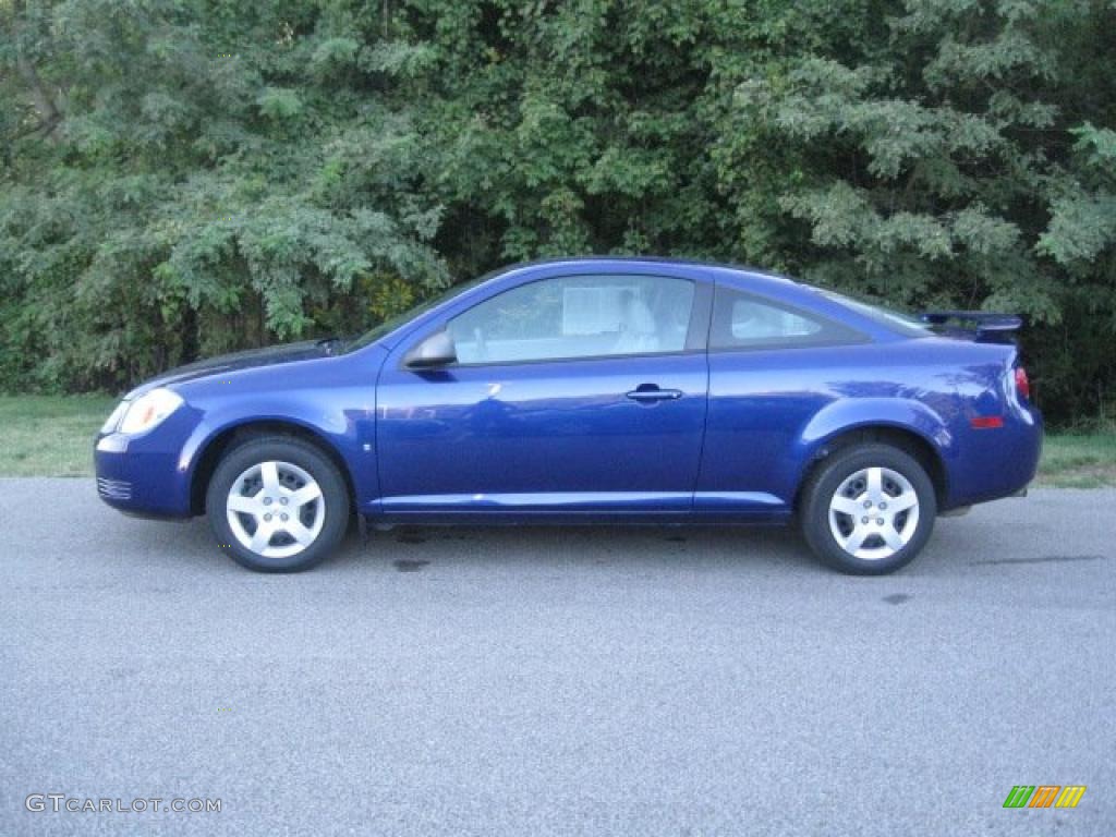 2007 Cobalt LS Coupe - Laser Blue Metallic / Gray photo #6