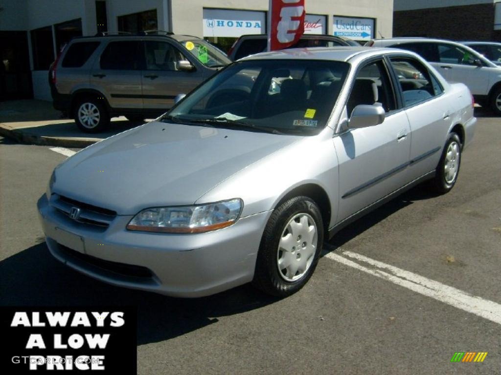 1999 Accord LX Sedan - Satin Silver Metallic / Gray photo #3