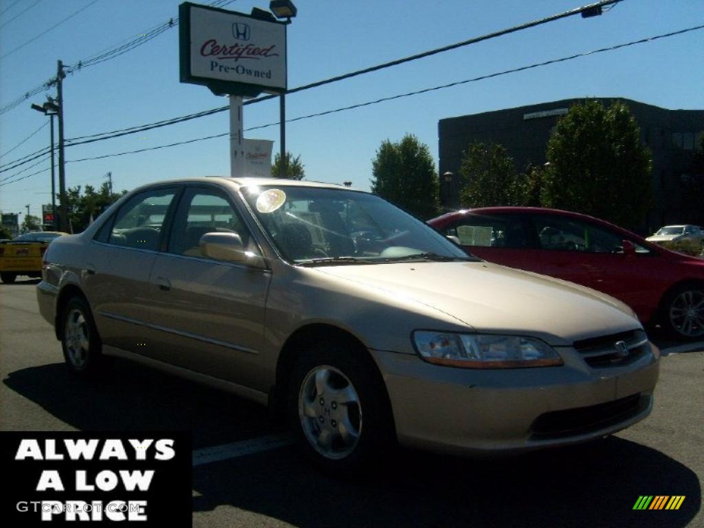 2000 Accord EX Sedan - Naples Gold Metallic / Ivory photo #1