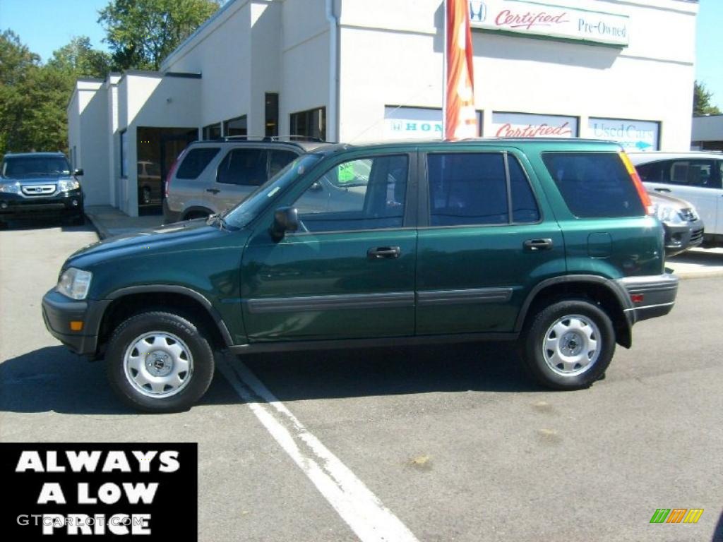 2001 CR-V LX 4WD - Clover Green Pearl / Dark Gray photo #4