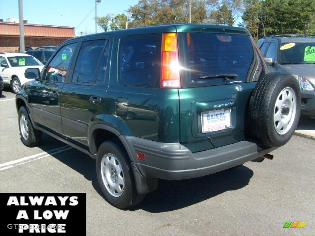 2001 CR-V LX 4WD - Clover Green Pearl / Dark Gray photo #5