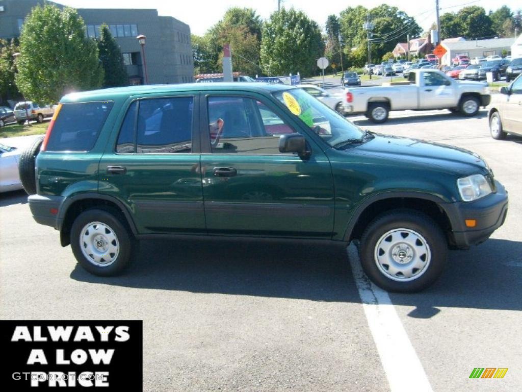 2001 CR-V LX 4WD - Clover Green Pearl / Dark Gray photo #8