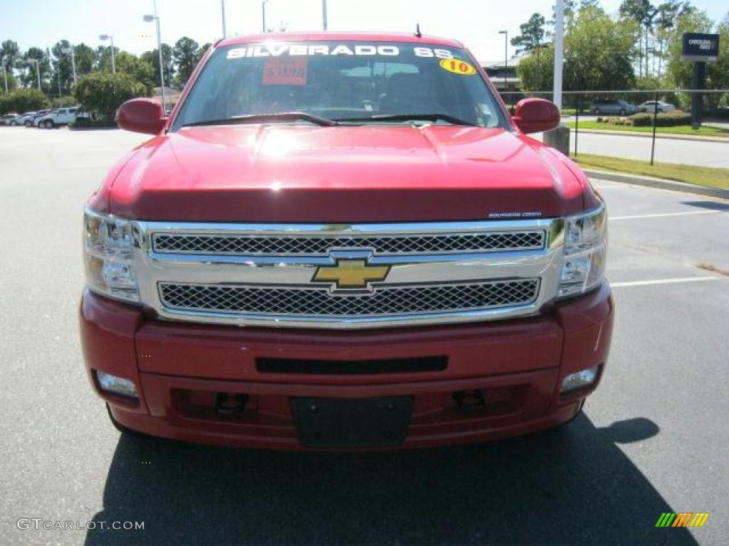 2010 Silverado 1500 LTZ Crew Cab 4x4 - Victory Red / Light Titanium/Dark Titanium photo #30