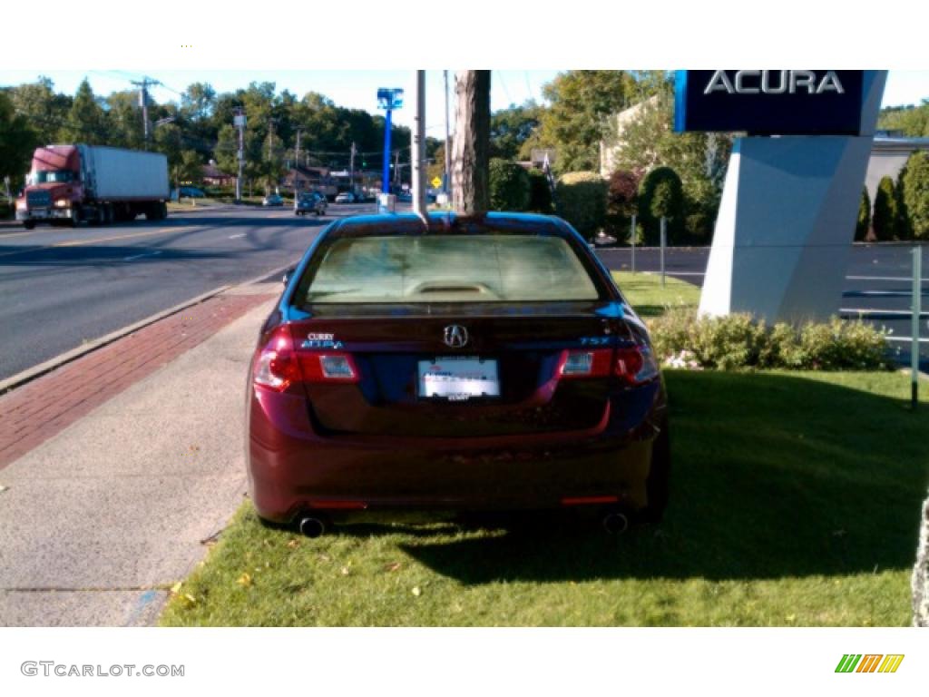 2009 TSX Sedan - Basque Red Pearl / Ebony photo #6