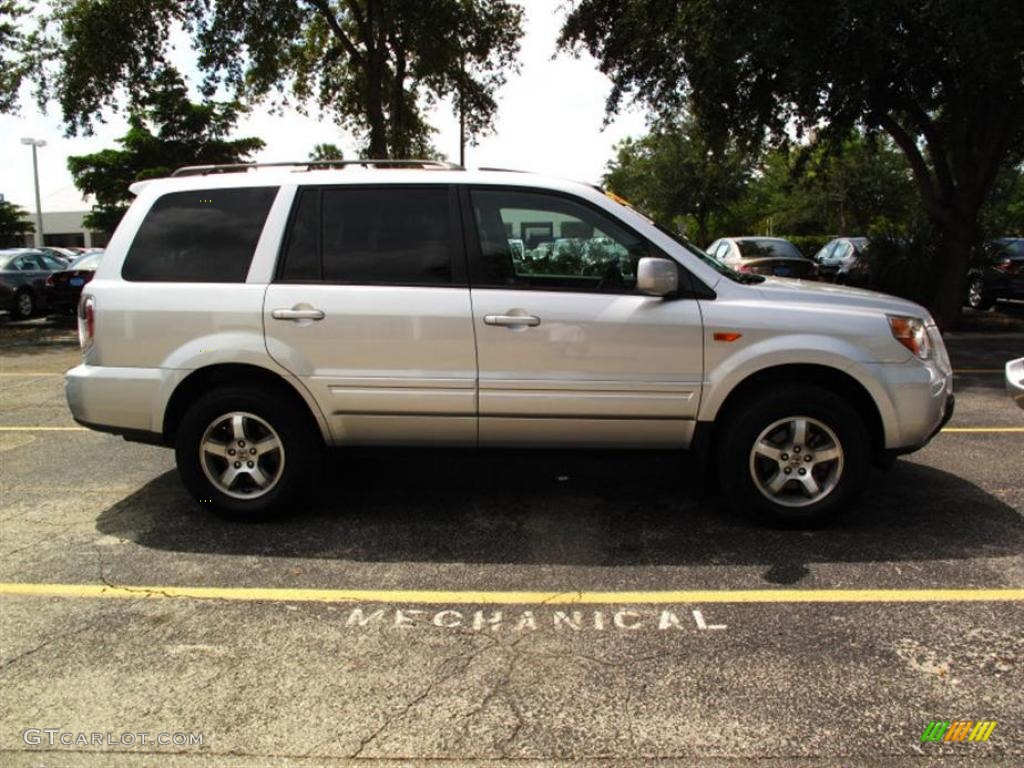 2007 Pilot EX-L - Billet Silver Metallic / Gray photo #2