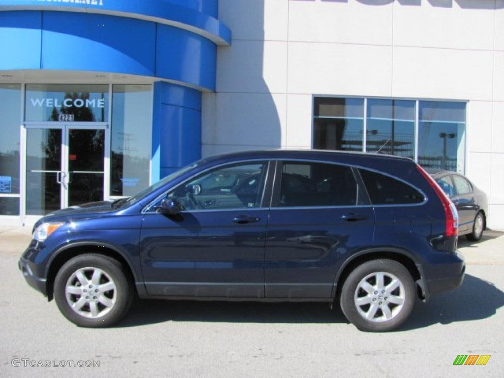 2009 CR-V EX-L 4WD - Royal Blue Pearl / Gray photo #3