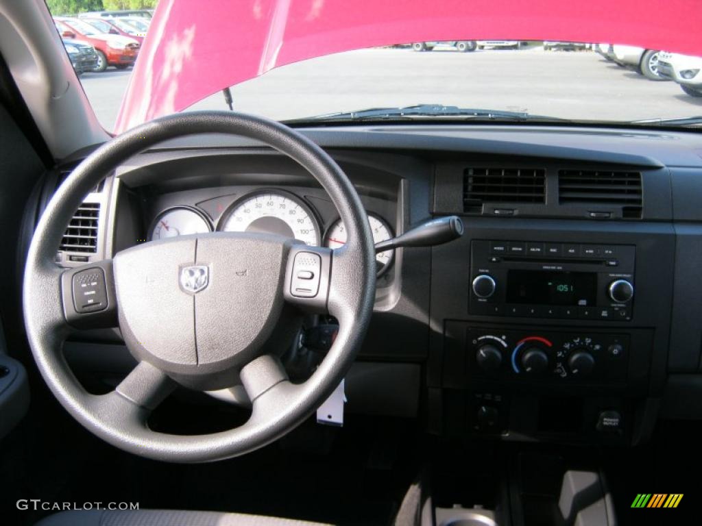 2010 Dakota Big Horn Crew Cab 4x4 - Inferno Red Crystal Pearl / Dark Slate Gray/Medium Slate Gray photo #10