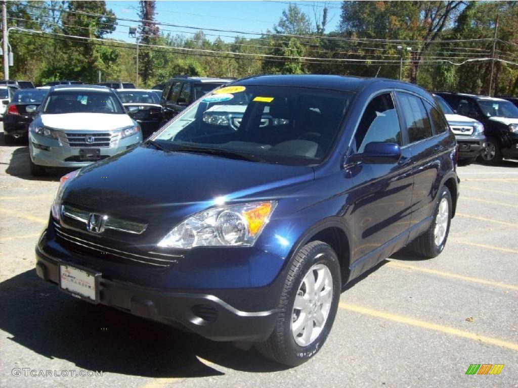 2008 CR-V EX-L 4WD - Royal Blue Pearl / Black photo #21