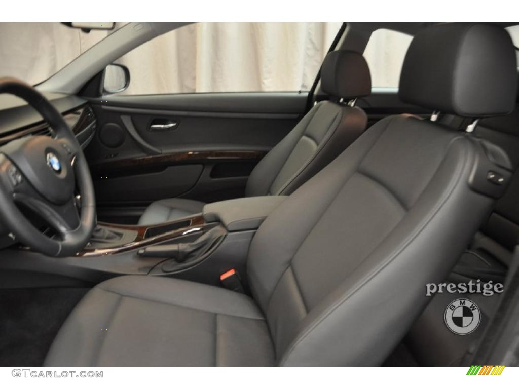 2010 3 Series 328i xDrive Coupe - Space Gray Metallic / Black photo #11