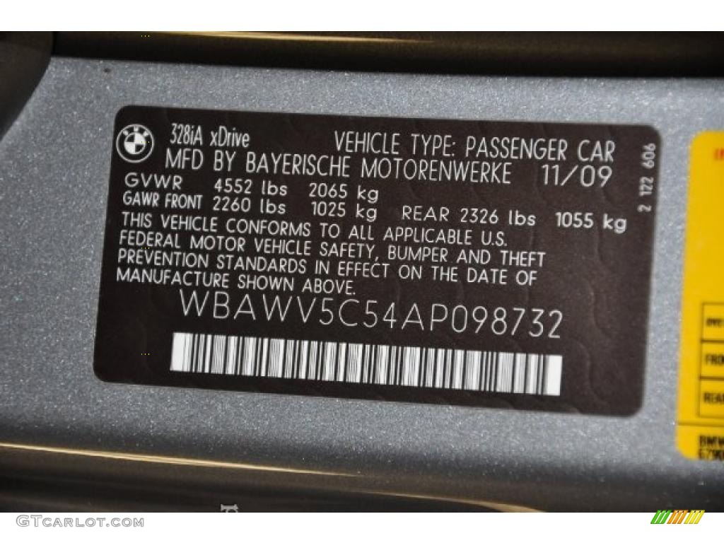 2010 3 Series 328i xDrive Coupe - Space Gray Metallic / Black photo #12