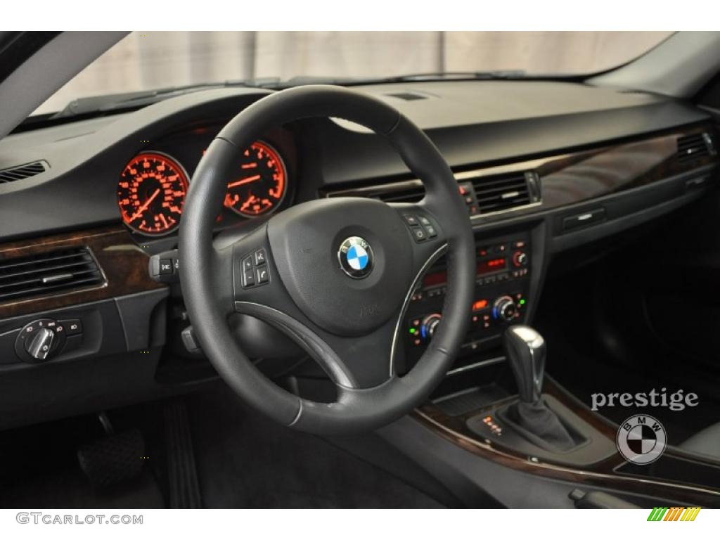 2010 3 Series 328i xDrive Coupe - Space Gray Metallic / Black photo #14