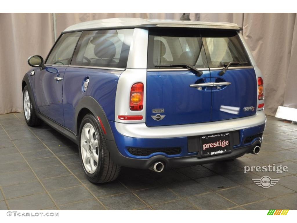 2009 Cooper S Clubman - Lightning Blue Metallic / Black/Grey photo #4