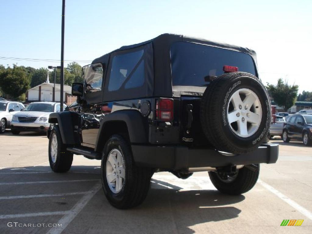 2011 Wrangler Sport S 4x4 - Black / Black photo #5