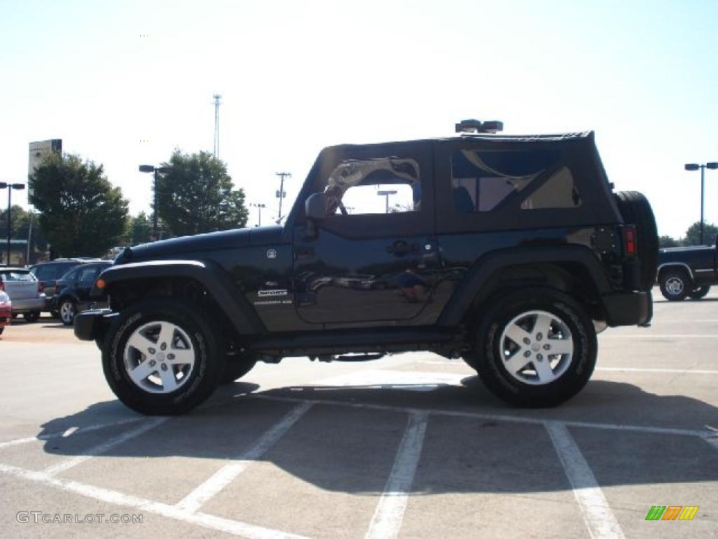 2011 Wrangler Sport S 4x4 - Black / Black photo #6