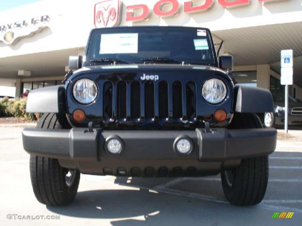 2011 Wrangler Sport S 4x4 - Black / Black photo #8