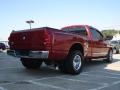 2008 Inferno Red Crystal Pearl Dodge Ram 3500 Big Horn Edition Quad Cab Dually  photo #3