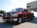 2008 Inferno Red Crystal Pearl Dodge Ram 3500 Big Horn Edition Quad Cab Dually  photo #7