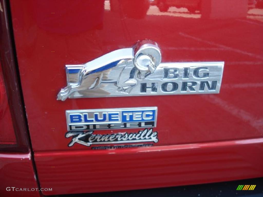 2008 Ram 3500 Big Horn Edition Quad Cab Dually - Inferno Red Crystal Pearl / Khaki photo #34