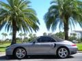 2004 Seal Grey Metallic Porsche 911 Turbo Cabriolet  photo #1