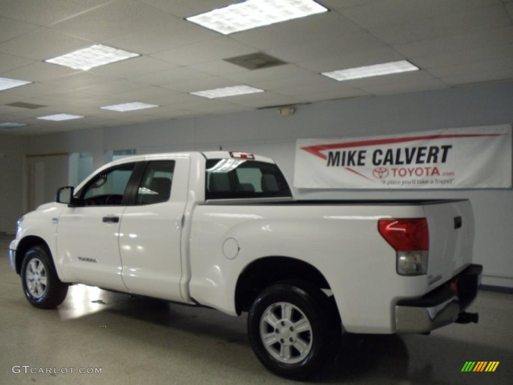 2009 Tundra Double Cab - Super White / Graphite Gray photo #5