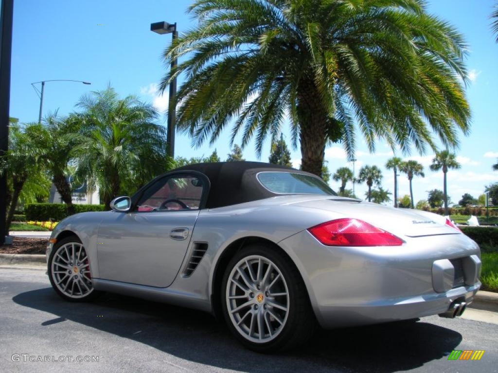 2008 Boxster RS 60 Spyder - GT Silver Metallic / Carrera Red photo #8